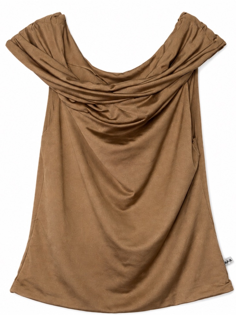 Women's Off-Shoulder Draped Camisole - Brown